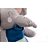 Pelúcia Elefante Safari CINZA/AZUL 34CM com Barulhinho Sensorial - Imagem 4