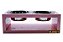 Comedouro Duplo De Madeira Com Potes Inox Para Gatos E Cachorros Rosa (LP9510-01) - Imagem 2