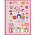 Caderno 16X1 Capa Dura HOLLY 256 Folhas com Bolsa Plástica e Adesivos – Pacote com 2 Unidades - Imagem 3