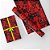 Papel de Presente Bobina Couchê 60CM MOD. 310 Abstrato Vermelho 100 Metros - Imagem 2