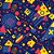 Papel de Presente Bobina Couchê 60CM Geométricas Coloridas 100 Metros - Imagem 3