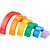 FISHER-PRICE ARCO-ÍRIS de Madeira Empilhável 6 Peças - Imagem 2