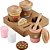 FISHER-PRICE Wood Meu Primeiro Conjunto Cappuccino 15 Peças - Imagem 2