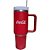 Copo Térmico COCA-COLA com ALÇA Vermelho 1,2 Litros INOX - Imagem 1