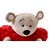 Pelúcia URSO com Coração Vermelho 24X26CM - Imagem 3