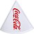 Prato Plástico COCA-COLA para Pizza 22CM Branco e Vermelho - Imagem 2