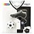 Borracha Decorada Futebol PRETO/BRANCO Pacote com 6 Unidades - Imagem 2