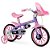 Bicicleta Infantil ARO 12 Minnie com Cestinha, Cadeirinha e Garrafinha - Imagem 2