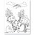 Livro Infantil Colorir Dino com 12 Lápis de COR e 76 Adesivos - Imagem 5