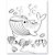 Livro Infantil Colorir Fundo do MAR com 12 Lápis de COR e 76 Adesivos - Imagem 5