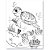 Livro Infantil Colorir Fundo do MAR com 12 Lápis de COR e 76 Adesivos - Imagem 5