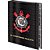 Fichário Cartonado Corinthians Universitário com Elástico 48 Folhas - Imagem 1