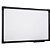 Quadro Branco 120X80CM UV SOFT Moldura Madeira Preta MDF - Imagem 2
