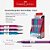 Caneta Esferográfica Xtreme 1.0MM Cloros Rosa, Roxa e Azul Display com 18 Unidades - Imagem 3