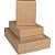 Caixa para Presente com Tampa KRAFT Média 19X26X7,5CM (pacote com 10 Unidades) - Imagem 2