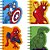 Caderneta Espiral Capa Dura Marvel Heroes 60 Folhas Recortado (pacote com 4) - Imagem 1