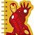 Caderneta Espiral Capa Dura Marvel Heroes 60 Folhas Recortado (pacote com 4) - Imagem 2