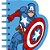 Caderneta Espiral Capa Dura Marvel Heroes 60 Folhas Recortado (pacote com 4) - Imagem 3