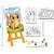 Brinquedo para Colorir KIT Pinturinha Gatos com Tintas e Cavalete - Imagem 3