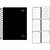 Agenda 2026 Spice Preta Espiralada 110X154MM 160 Folhas (pacote com 4) - Imagem 1