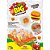 Doce BIG Burguer Balas de Gelatina TUTTI-FRUTTI com Recheio de Morango Display com 6 Unidades - Imagem 3