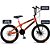Bicicleta ARO 20 Colli SKILL BOY Laranja Neon com Freios a Disco - Imagem 2