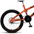 Bicicleta ARO 20 Colli SKILL BOY Laranja Neon com Freios a Disco - Imagem 5