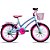 Bicicleta ARO 20 Celina com Cesta Azul e Rosa Colli - Imagem 1