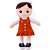 Boneca de Pelúcia Nanda Vestido Laranja 35CM - Imagem 1