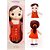 Boneca de Pelúcia Nanda Vestido Laranja 35CM - Imagem 5