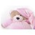 Pelúcia URSO Nino Rosa Bebê com Pijama Bordado 22CM - Imagem 3