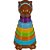 Brinquedo Educativo Kapi Roi Capivara com Encaixes Coloridos - Imagem 1