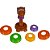 Brinquedo Educativo Kapi Roi Capivara com Encaixes Coloridos - Imagem 2