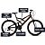 Bicicleta ARO 26 Colli GPS 148 Preto FOSCO/LARANJA com 21 Marchas - Imagem 2