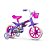 Bicicleta Infantil ARO 12 Violet Feminina com Freio e Selim Ajustável - Imagem 1