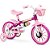 Bicicleta Infantil ARO 12 Flower Feminina com Freio e Selim Ajustável - Imagem 1