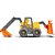Trator Retroescavadeira 65CM com Boneco OPEN TRACKS Cardoso - Imagem 3