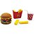 Brincando de Casinha KIT FAST Food Lanche Feliz com Acessórios - Imagem 1