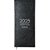 Agenda Comercial 2025 Costurada Capa Preta 208F 123X275MM Pacote com 3 - Imagem 1