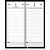 Agenda Comercial 2025 Costurada Capa Preta 208F 123X275MM Pacote com 3 - Imagem 3