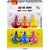 Giz de Cera Curto Cone 6 Cores Blister Antideslizante Infantil - Imagem 1