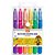 Giz de Cera Jumbo Retrátil Neon 6 Cores Aquarelável com Tampa - Imagem 1