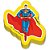 Borracha Decorada Superman com 4 Modelos Blister Individual - Imagem 6