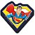 Borracha Decorada Superman com 4 Modelos Blister Individual - Imagem 7