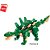 Brinquedo para Montar Combo Dinossauros 287 Peças Verde - Imagem 4