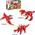Brinquedo para Montar Combo Dinossauros 287 Peças Vermelho - Imagem 2