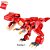 Brinquedo para Montar Combo Dinossauros 287 Peças Vermelho - Imagem 4