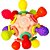 Brinquedo Educativo Bolinha Sensorial Atômica TOY MIX 6,5X10CM +4 Meses - Imagem 3