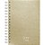 Agenda 2026 STAR Espiral Capa Dura 140X200MM 160 Folhas Ouro KIT - Imagem 1