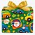 Papel de Presente Bobina Couché 60CM Hoho Noel MOD. 264 (100 Metros) - Imagem 2